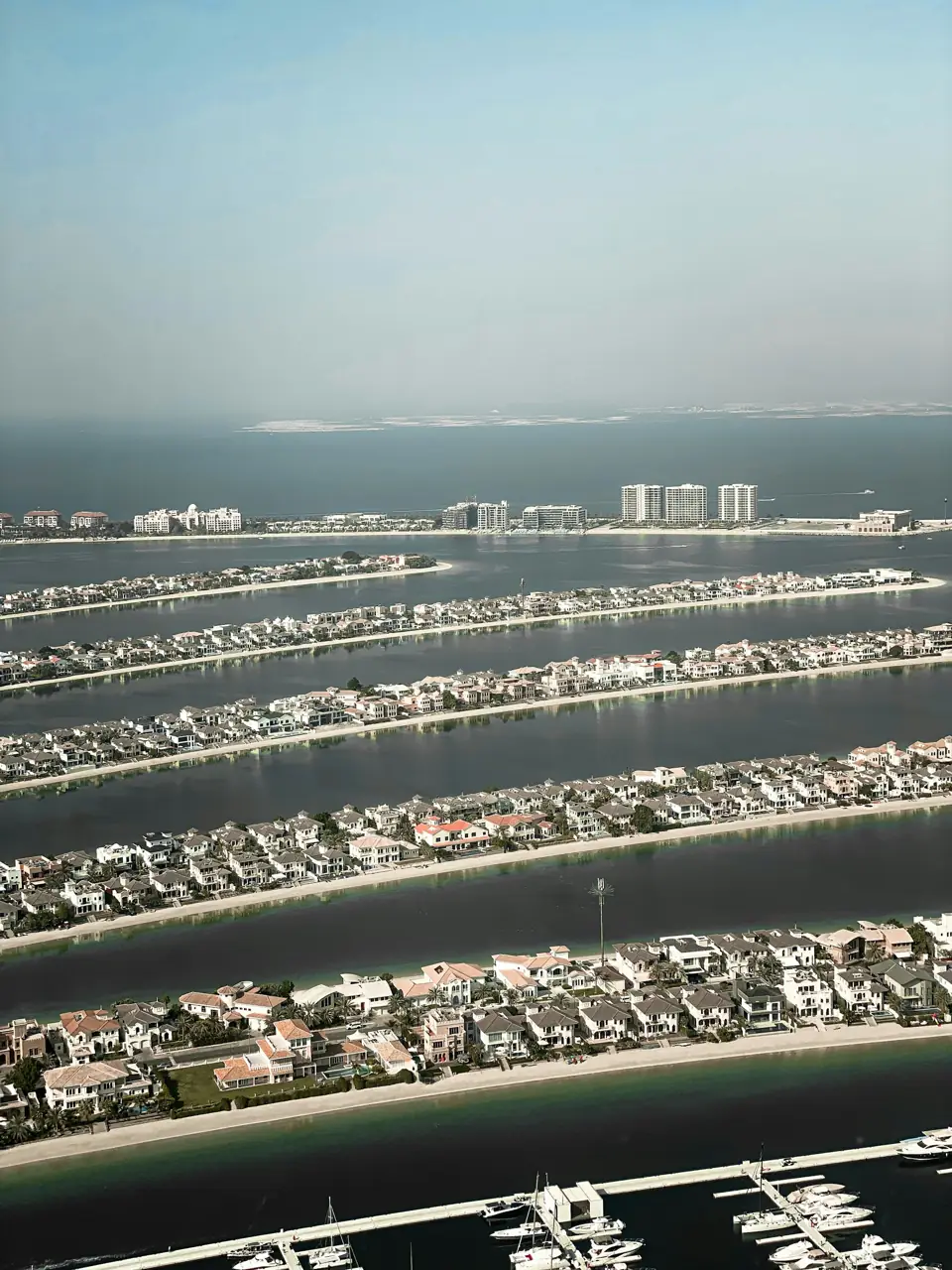 Palm Jumeirah aerial view